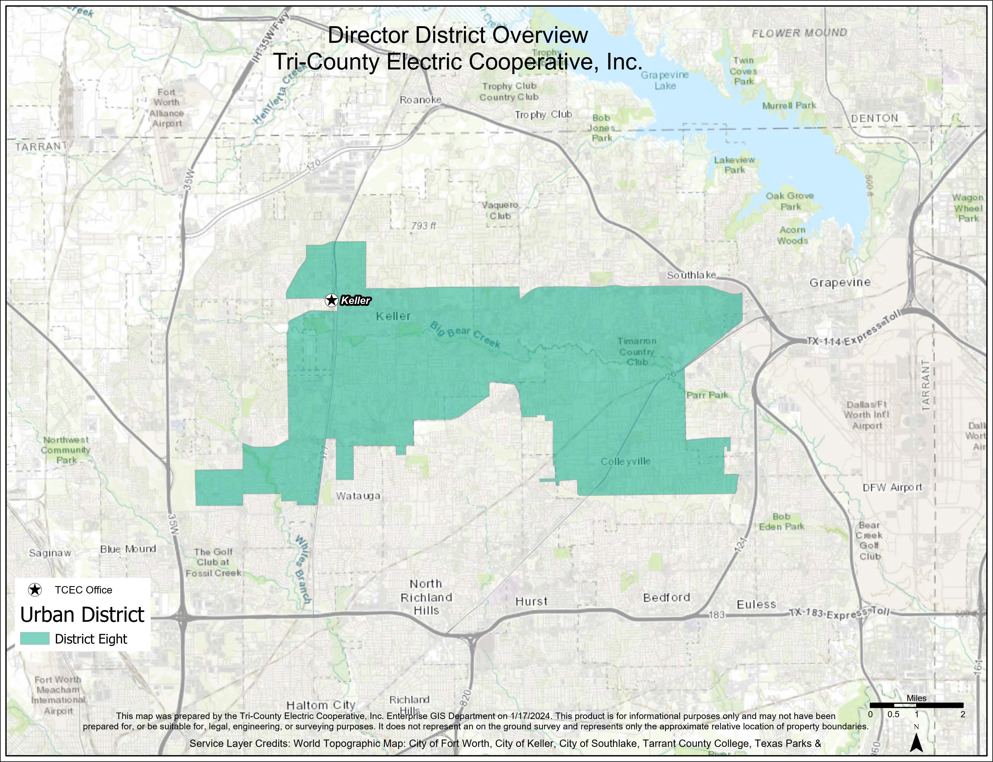 Map of District 8