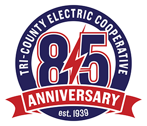 Tri-County Electric Cooperative 85th anniversary logo