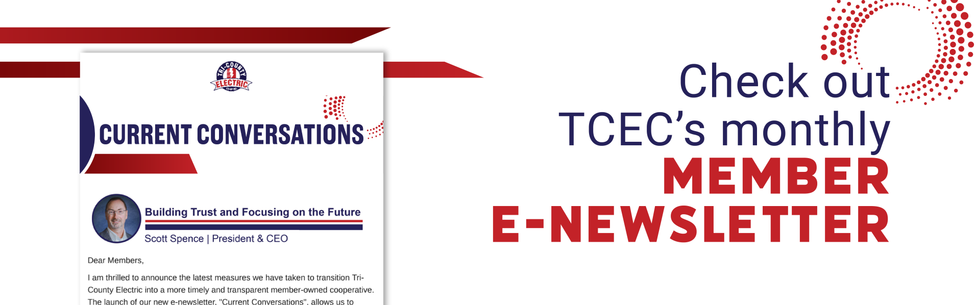 Check out TCEC's monthly member e-newsletter